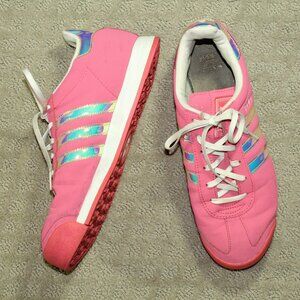Adidas Samoa Women's 7 Pink Iridescent Athletic Shoes B49781